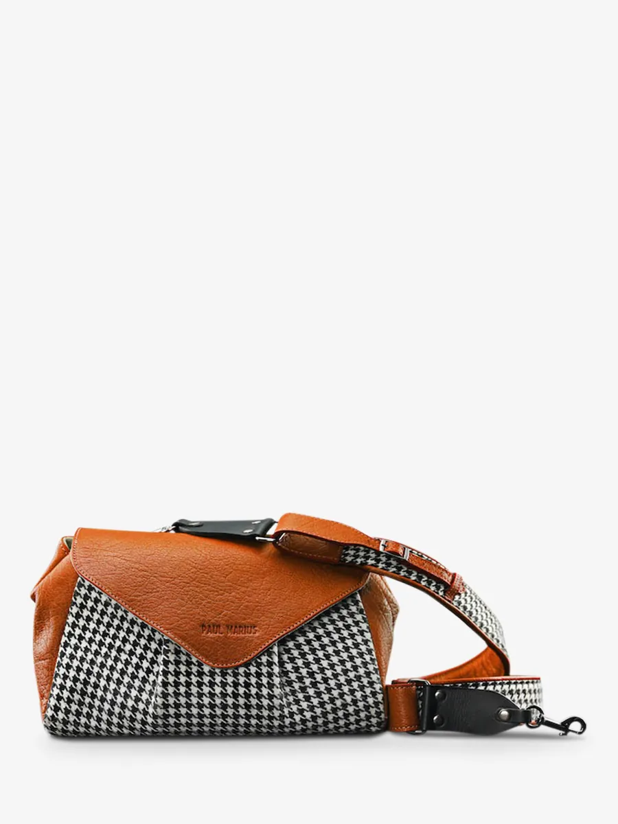 paulmarius leather shoulder bag Orange - Suzon M Grand Prix Tangerine | PAUL MARIUS