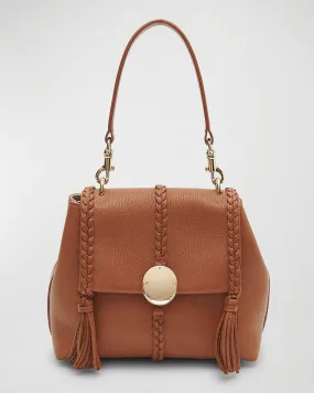 Penelope Small Top-Handle Bag in Smooth Grained Leather