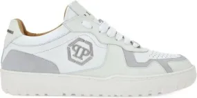 Philipp Plein Hexagon low-top leather sneakers White