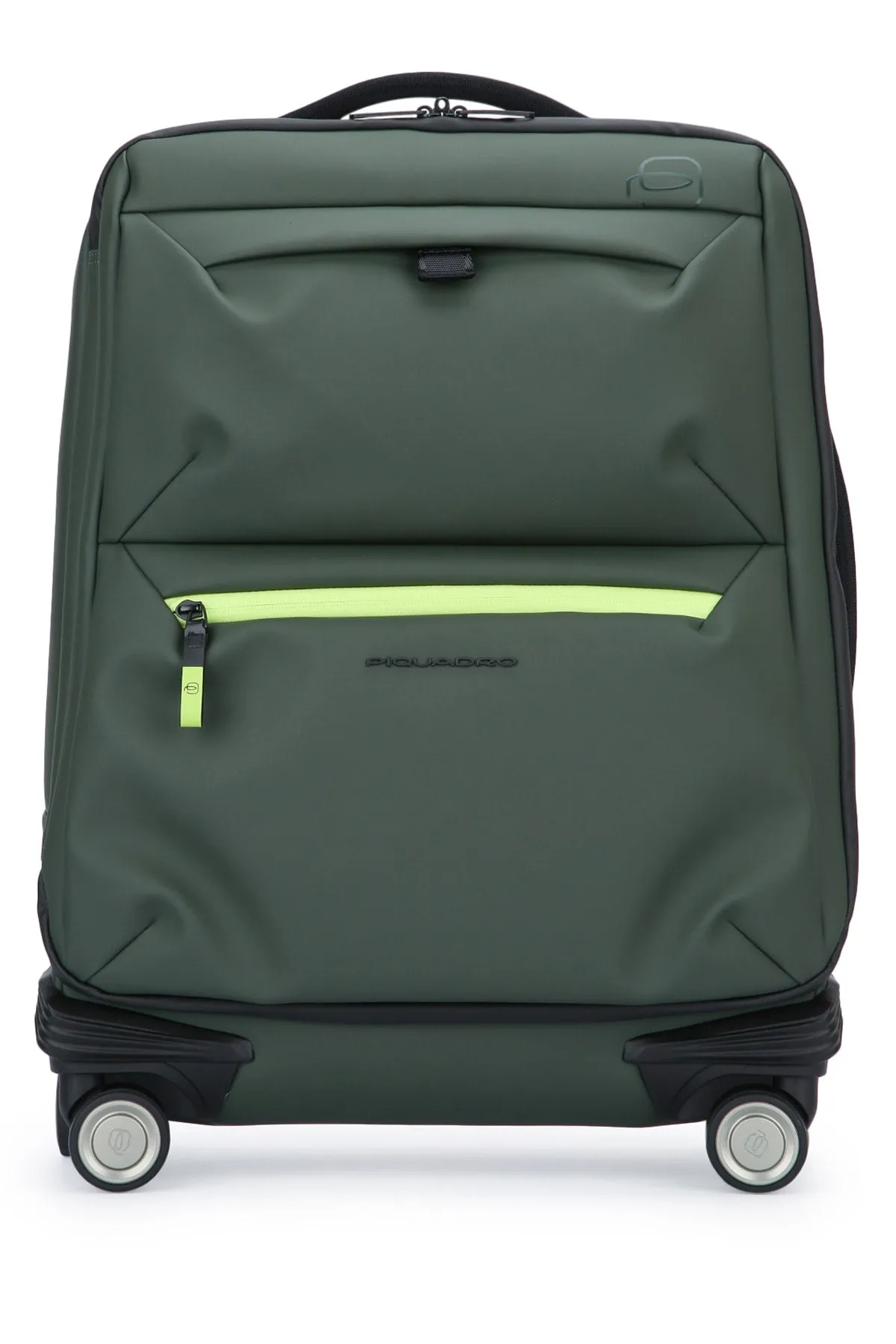 Piquadro Slim Cabin Luggage 4 Ruote In Tessuto Riciclato