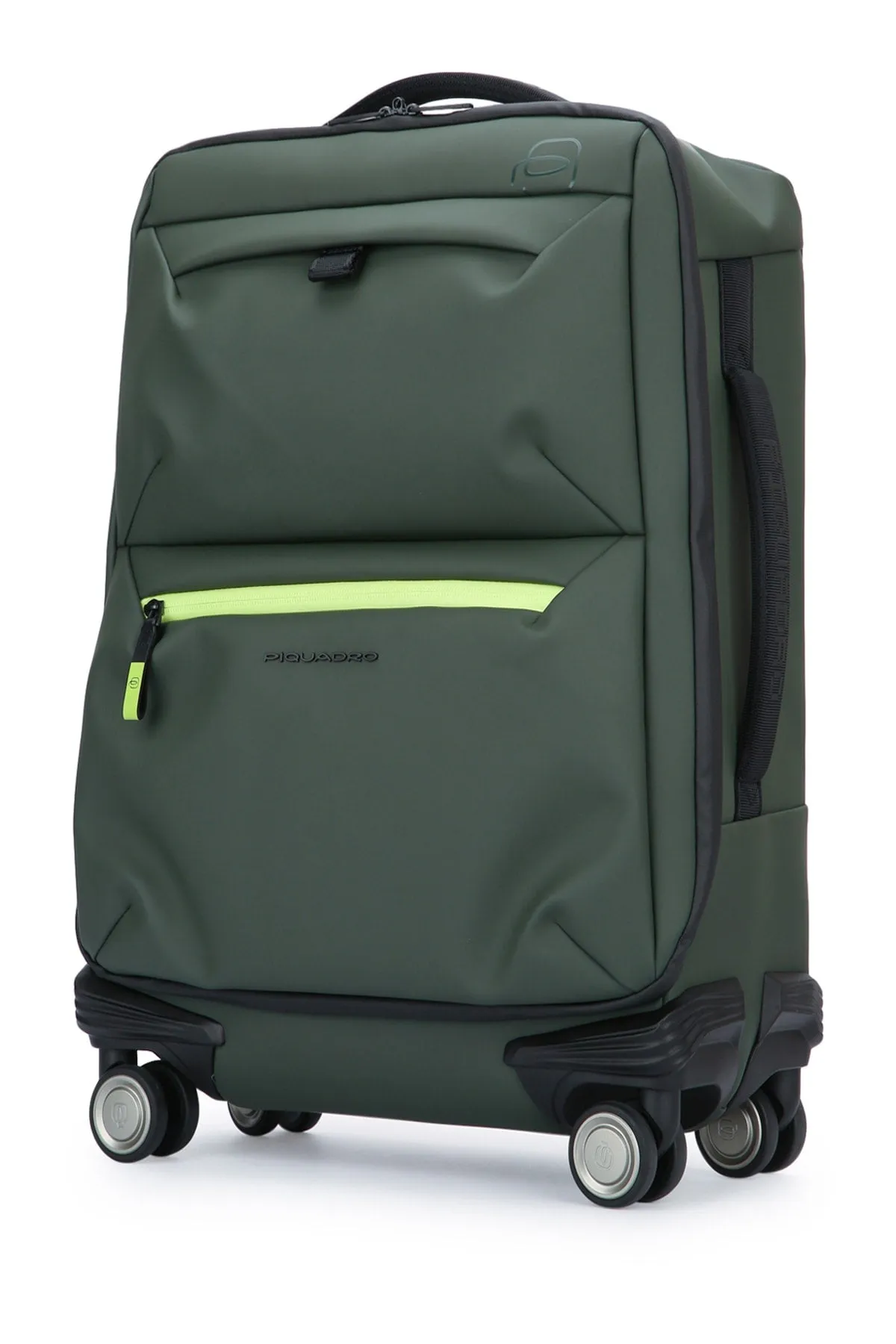 Piquadro Slim Cabin Luggage 4 Ruote In Tessuto Riciclato