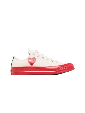 PLAY X Converse Low Top Red Sole