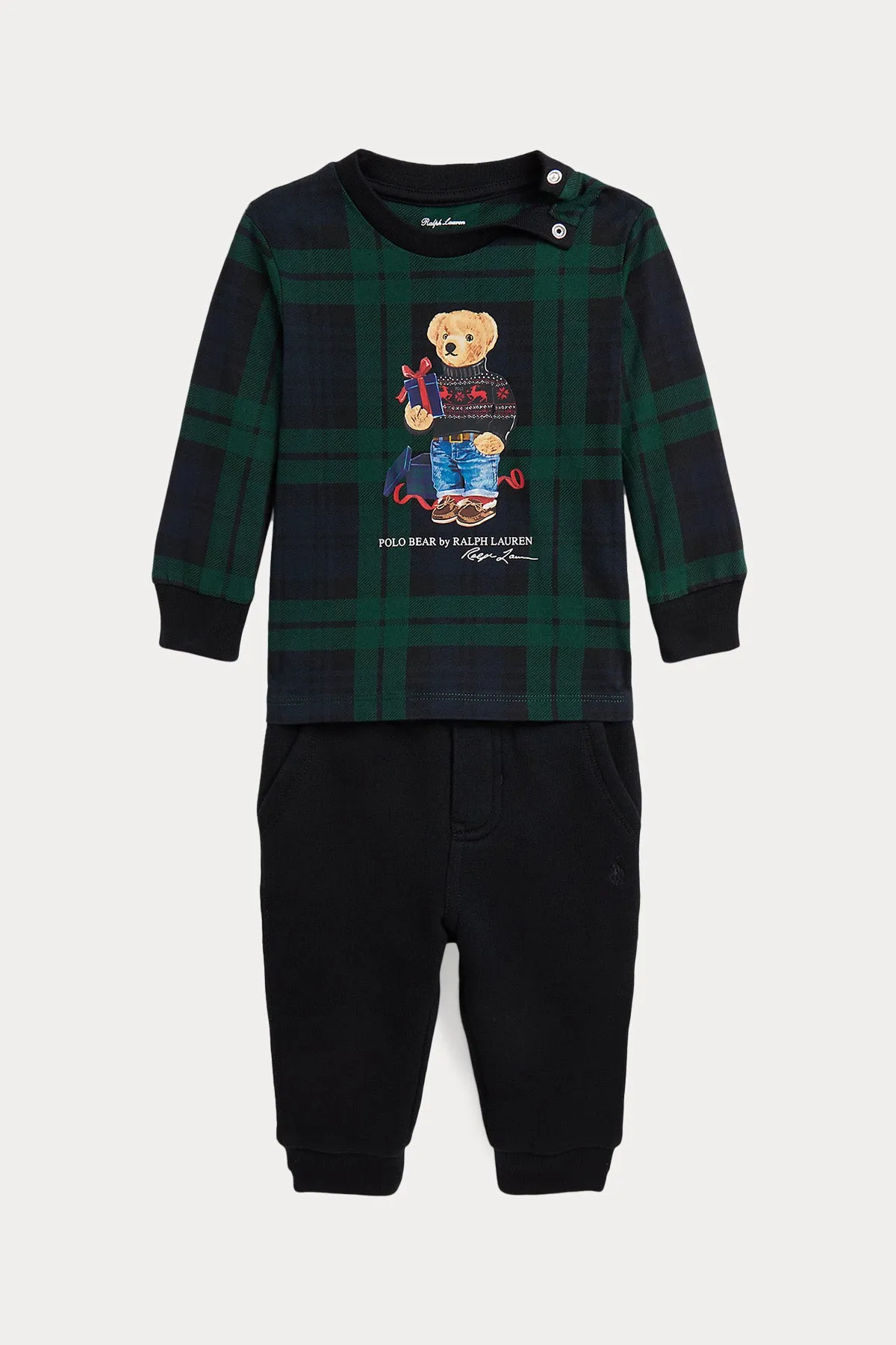 Polo Ralph Lauren Kids 12-24 Aylk Unisex Bebek Polo Bear Eofman Takm