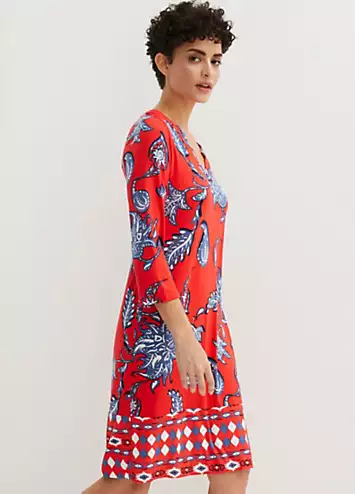 Printed Jersey Tunic Dress by bonprix | Look Again