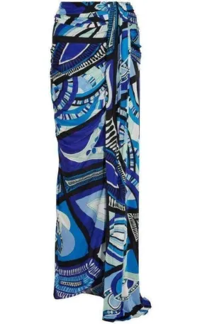 Printed Stretch Jersey Skirt