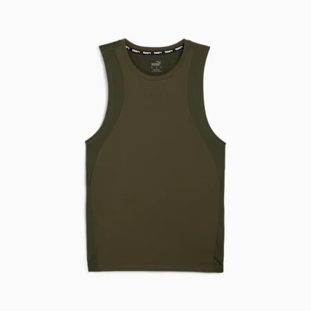 PUMA FIT CLOUDSPUN Men's Tank | Dark Olive | PUMA Exclusion List | PUMA 