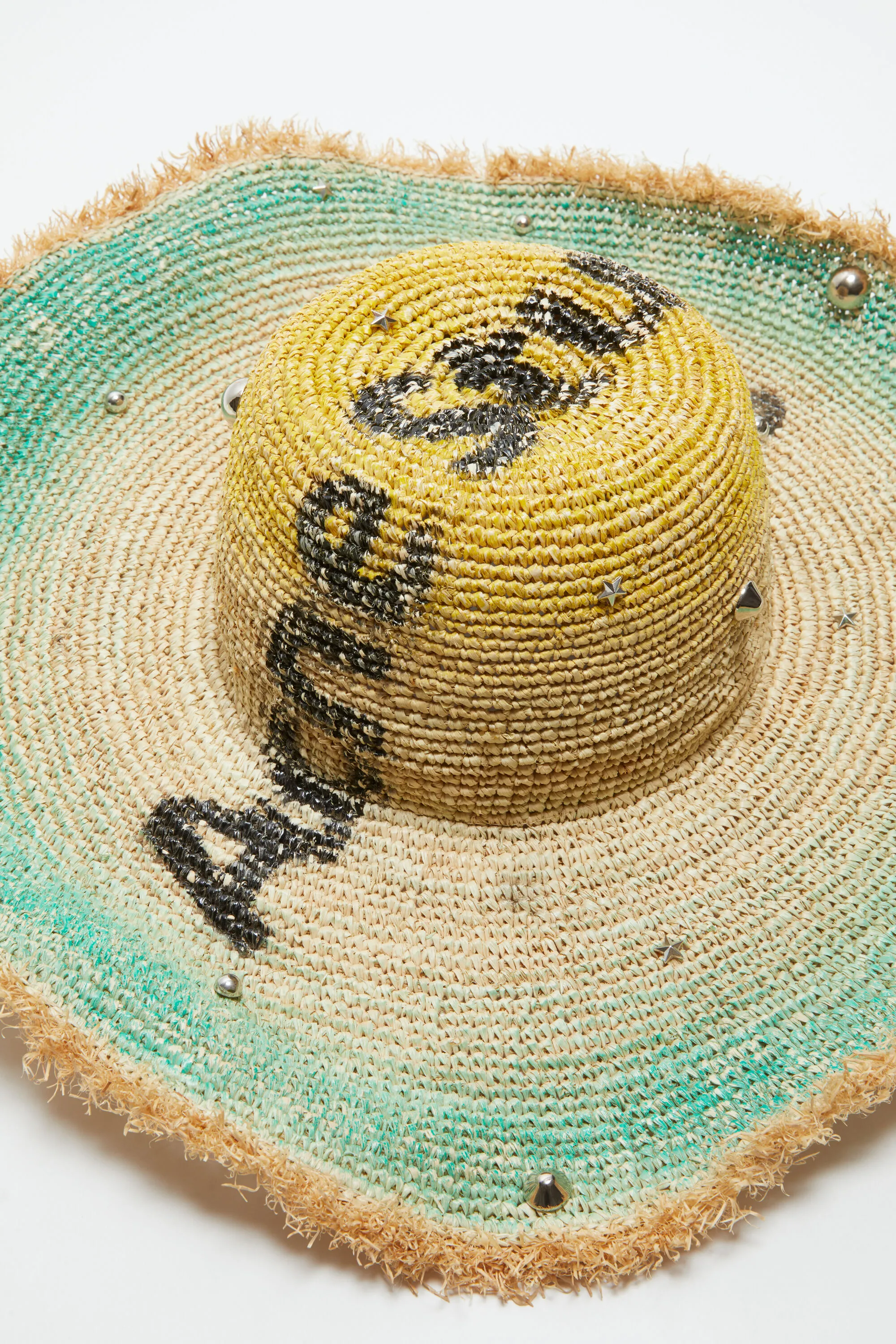 Raffia wide brim hat