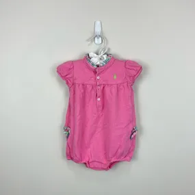 Ralph Lauren Pink Ruffle Romper 9 Months