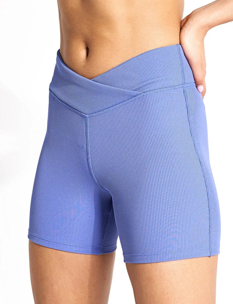 Reebok Studio High Waisted Bike Short - Step Purple