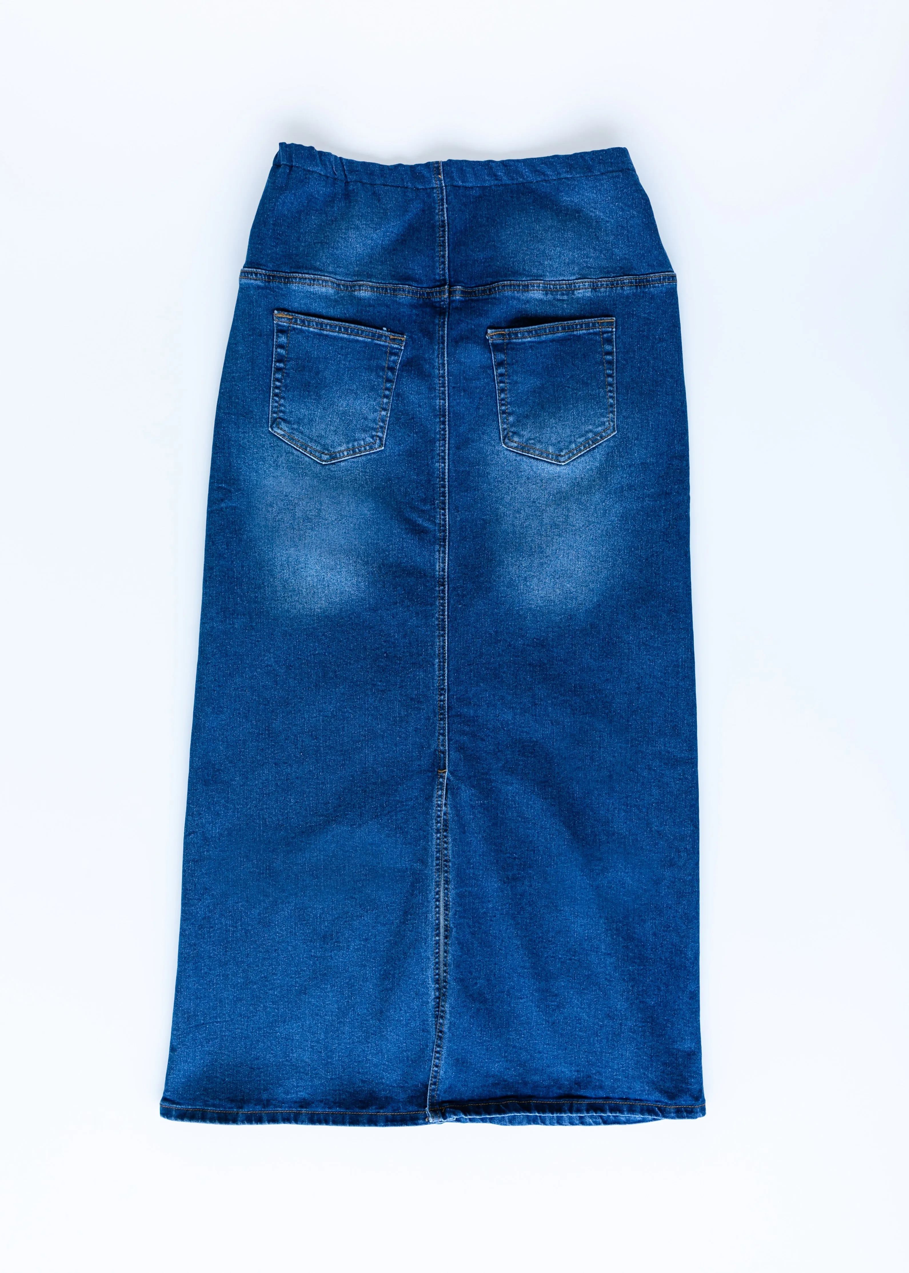 Reece Maternity Long Denim Skirt