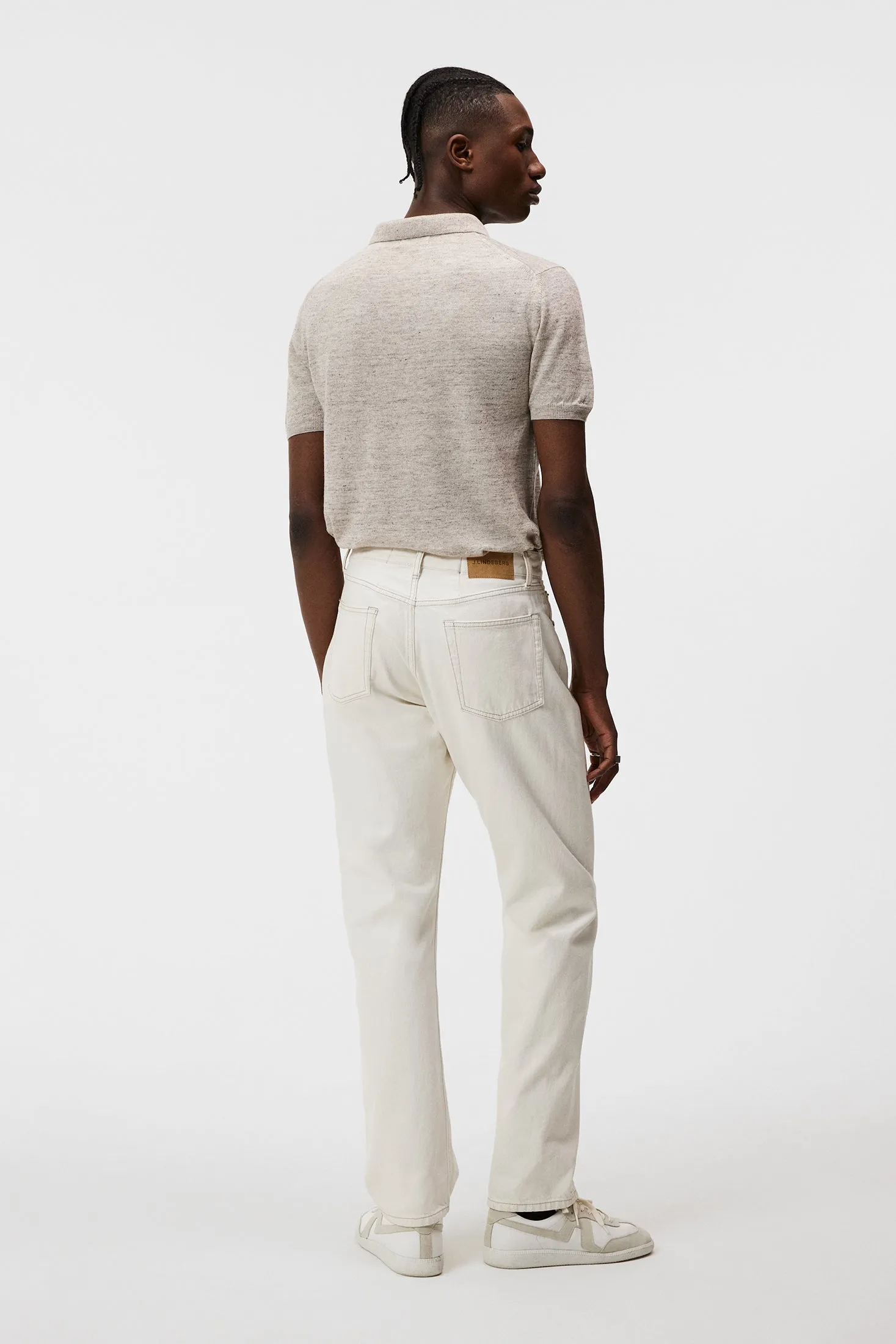 Ridge Linen Blend Polo / Safari Beige