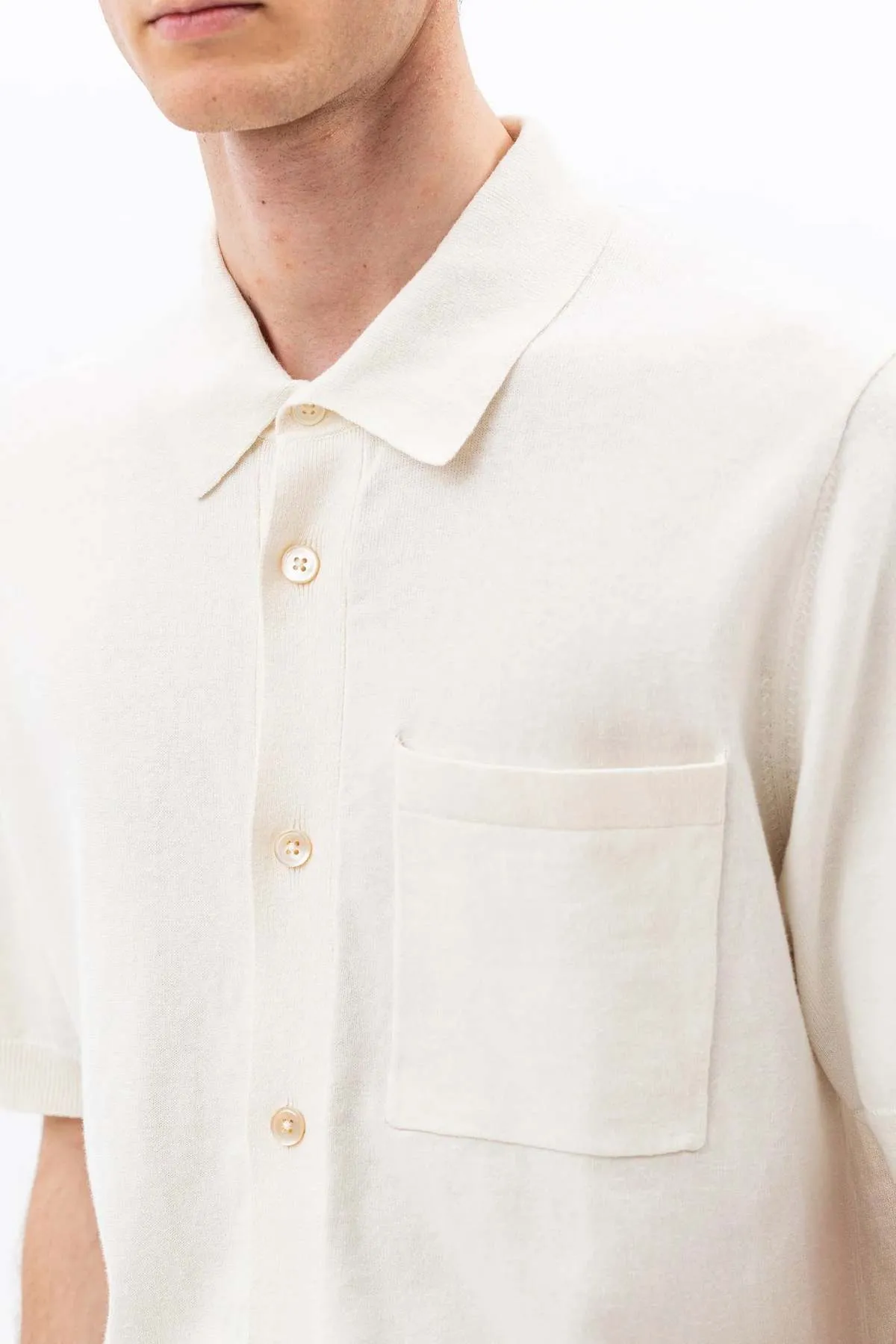 Rolo Cotton Linen Polo - Kit White