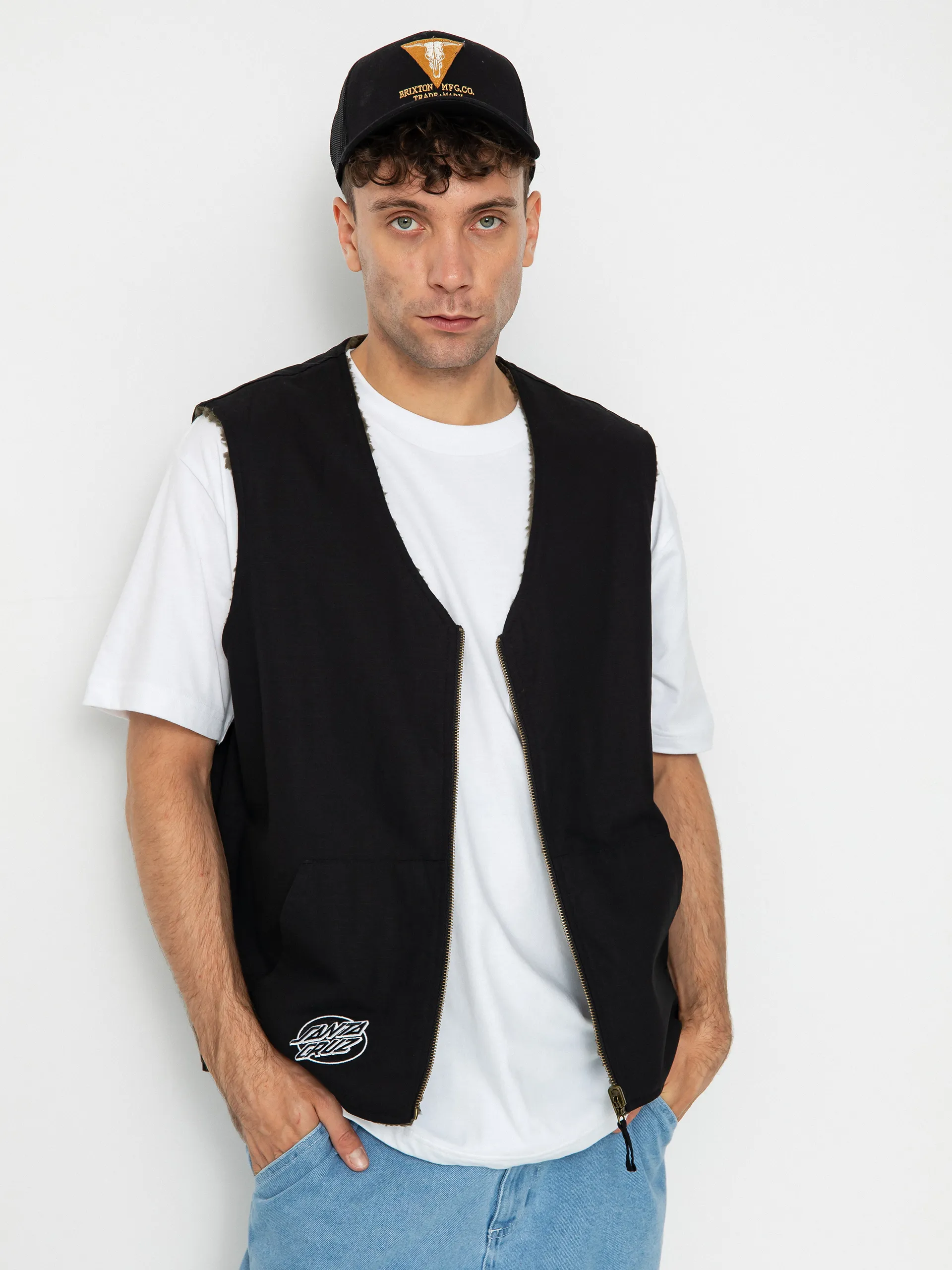 Santa Cruz Hideout Reversible Vest (black/sea kelp)