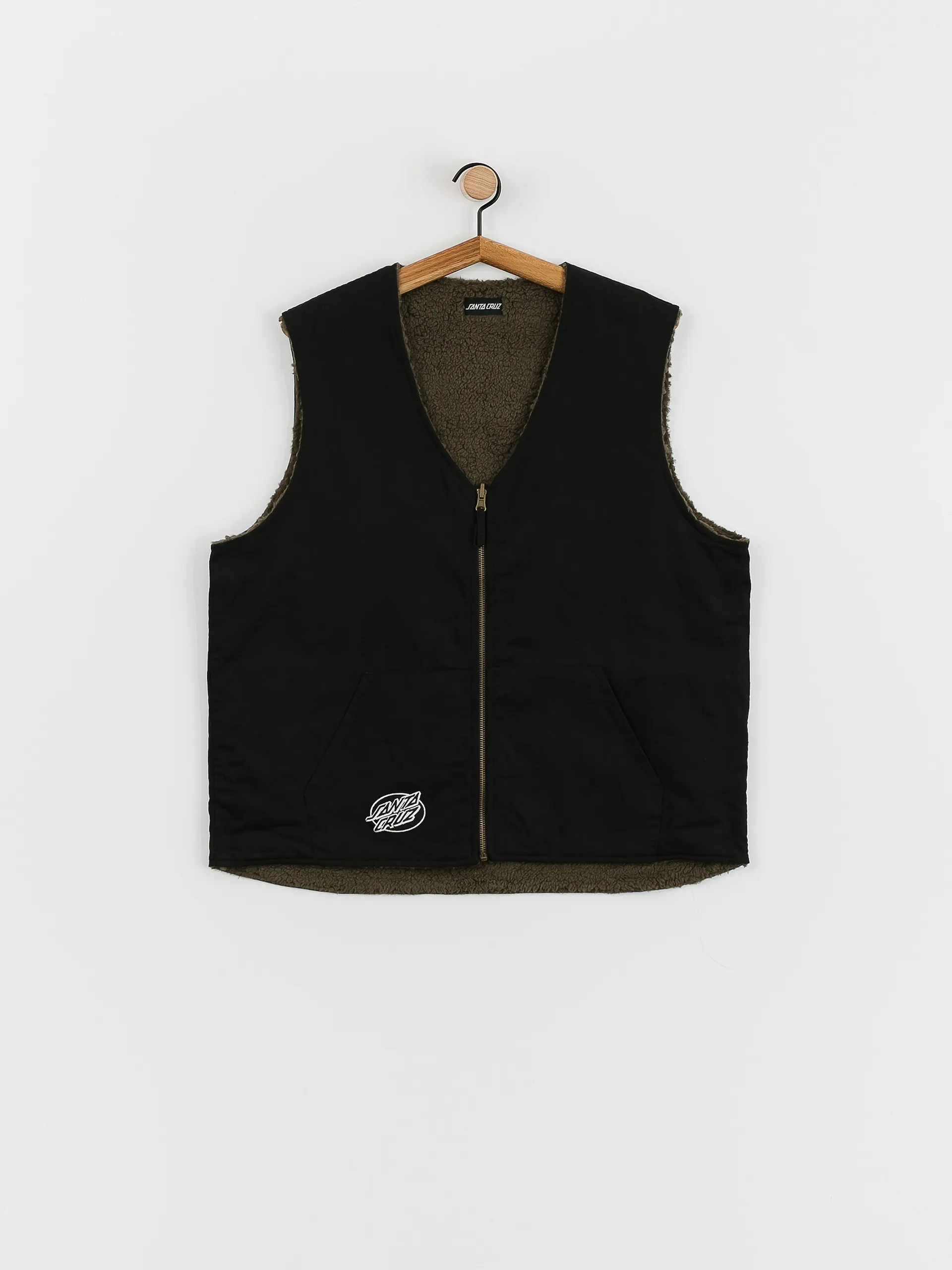 Santa Cruz Hideout Reversible Vest (black/sea kelp)