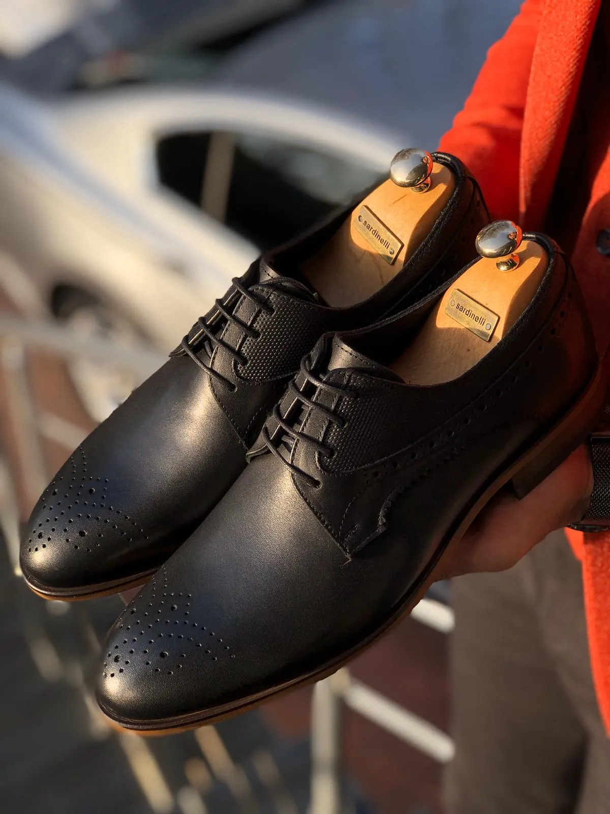 Sardinelli Laced Classic Leather Shoes Black