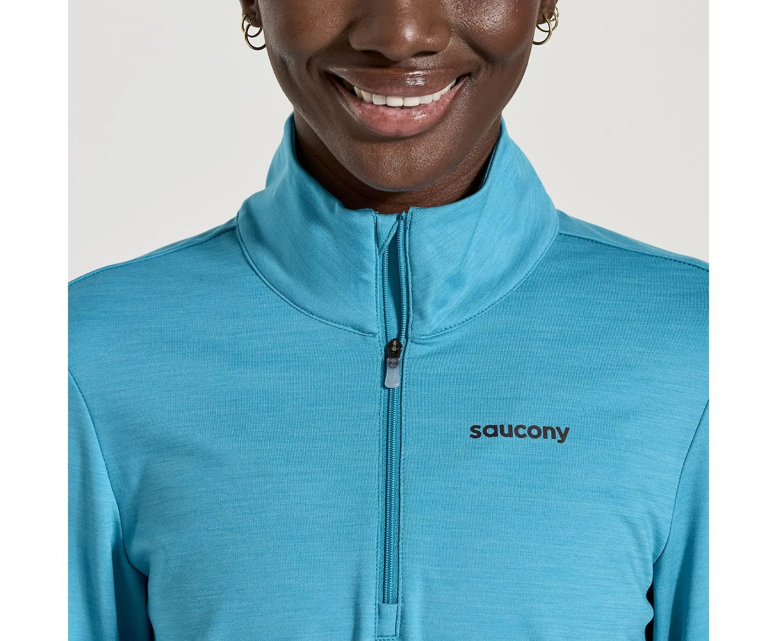 Saucony | Solstice 1/4-Zip | Women's | Turquoise/Heather