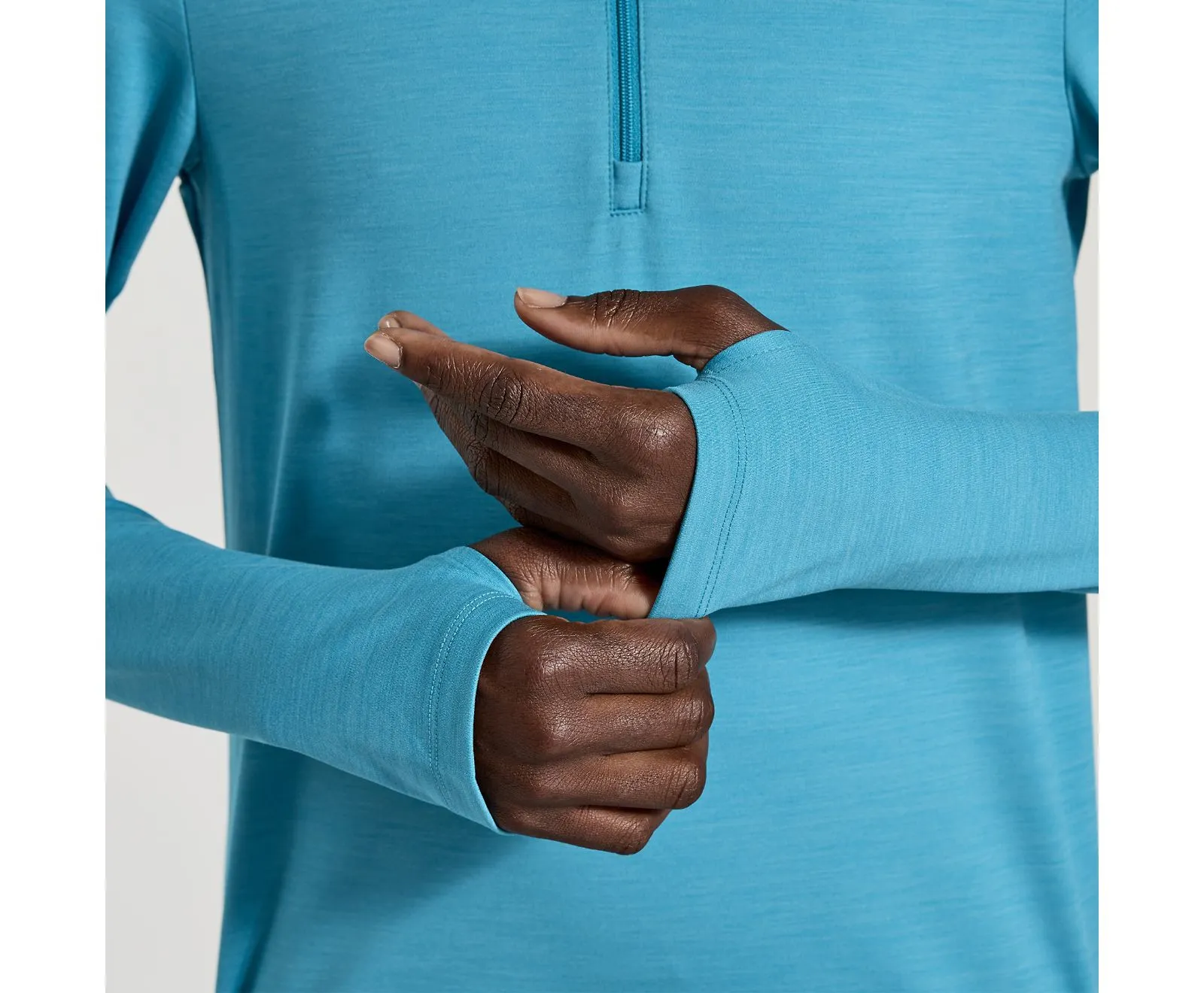 Saucony | Solstice 1/4-Zip | Women's | Turquoise/Heather