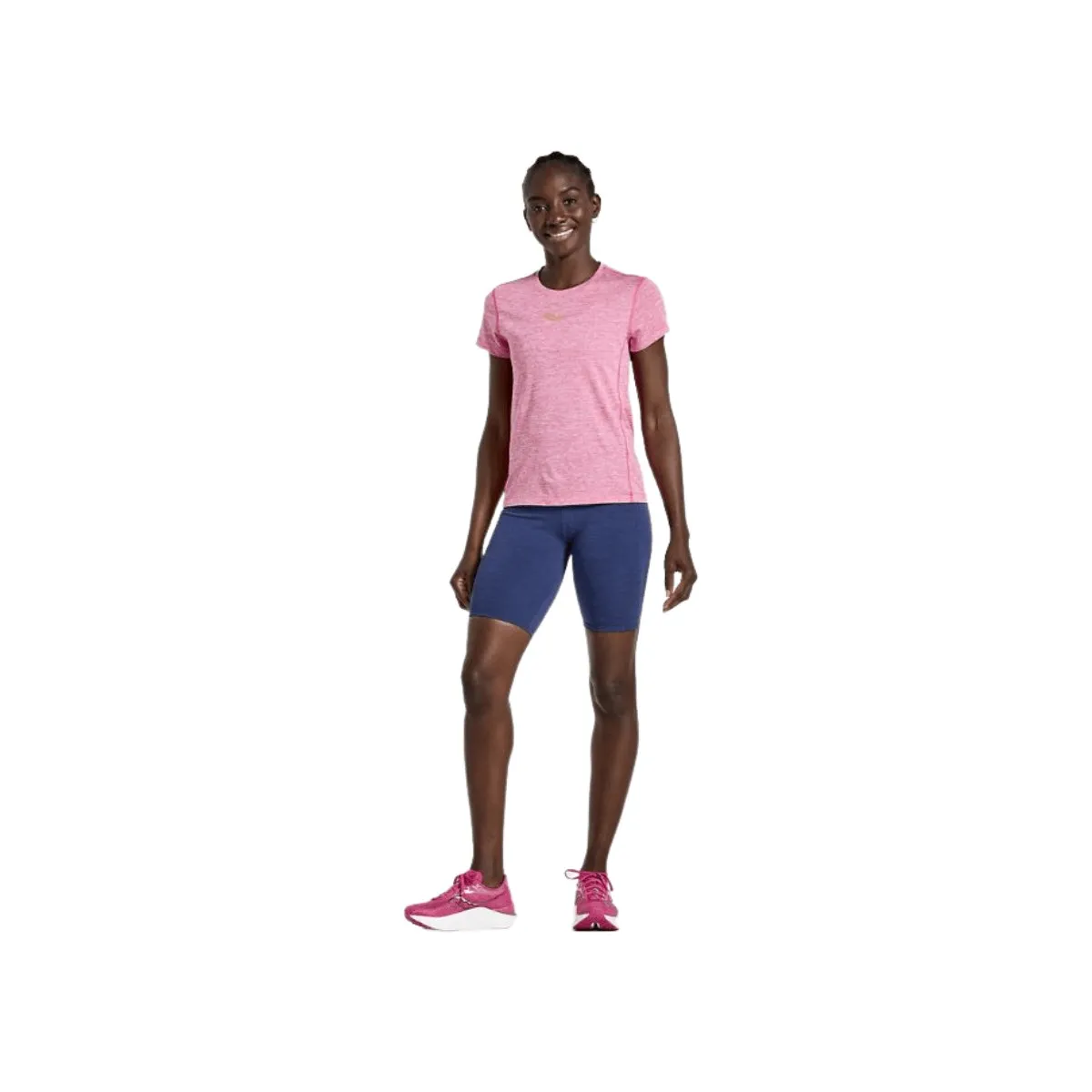 Saucony Women's Stopwatch Pink T-Shirt