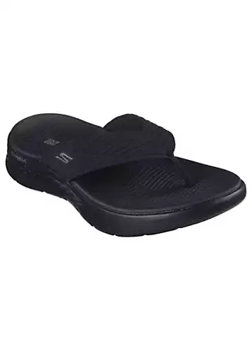 Skechers Black GO WALK Flex Splendor Sandals | Kaleidoscope