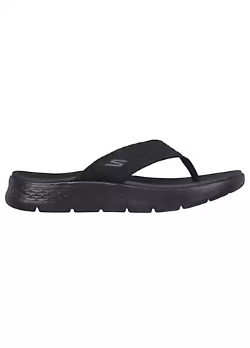 Skechers Black GO WALK Flex Splendor Sandals | Kaleidoscope