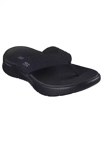 Skechers Black GO WALK Flex Splendor Sandals | Kaleidoscope