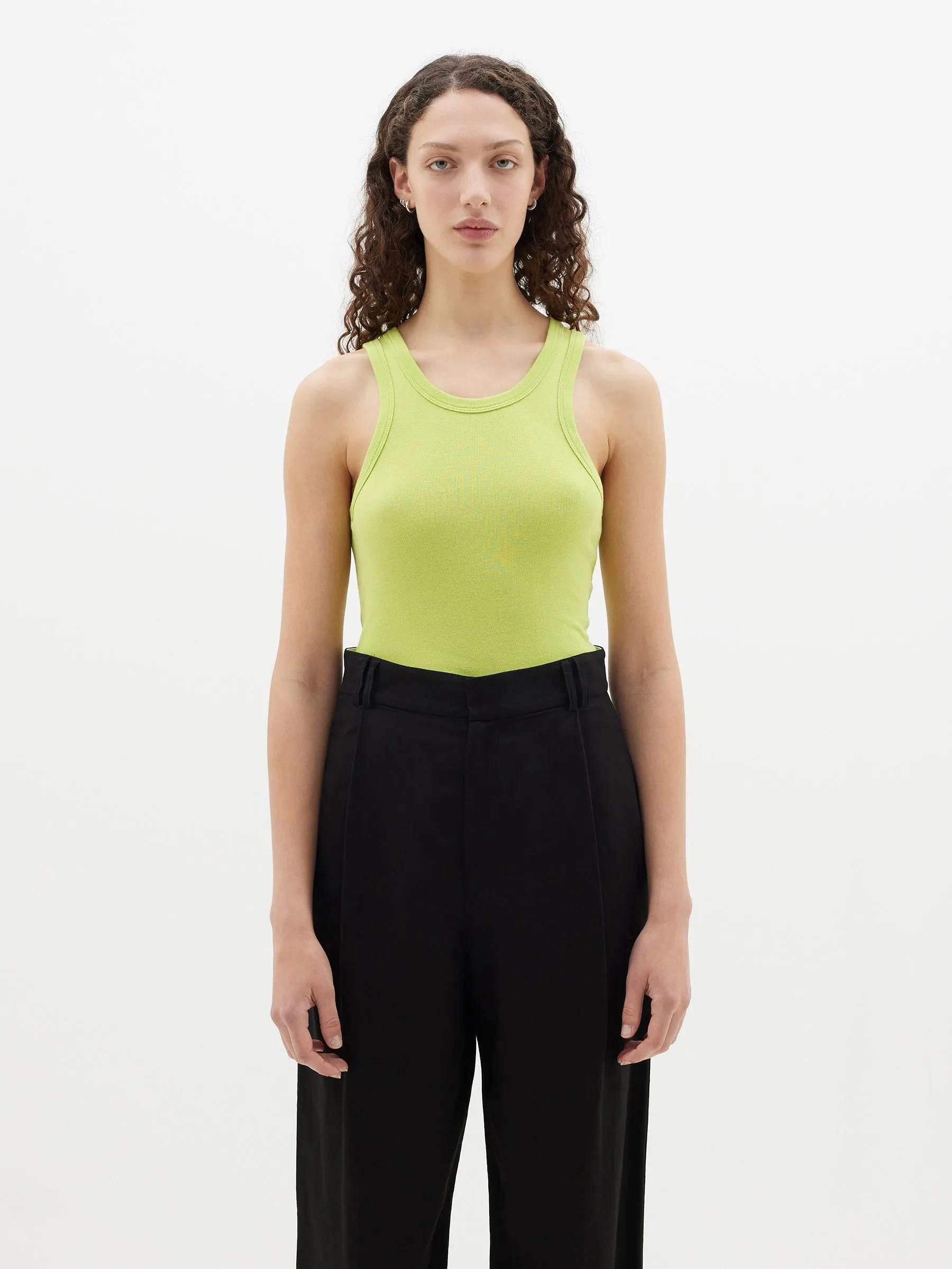 slim superfine rib tank