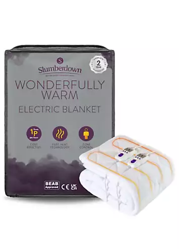 Slumberdown Wonderfully Warm Fleece Electric Blanket | Kaleidoscope