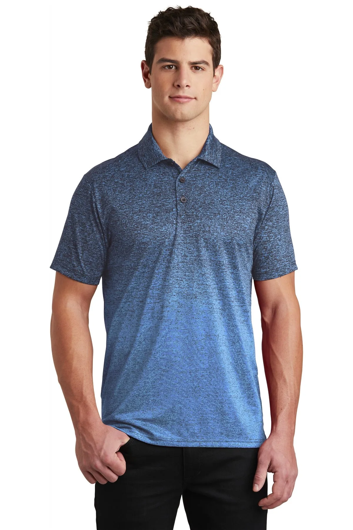 Sport-Tek  Ombre Heather Polo. ST671