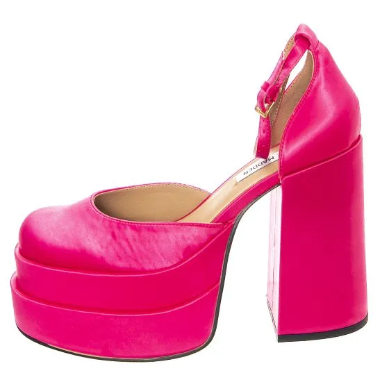 Steve Madden W' Charlize-Pink Satin Sandals