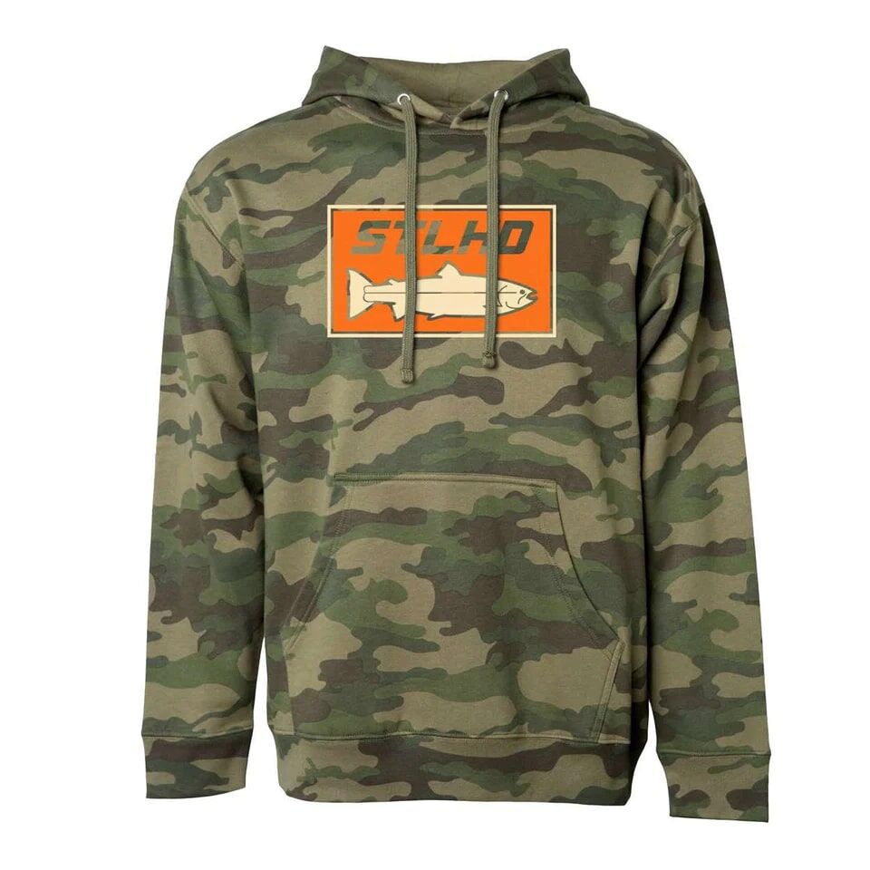 STLHD Men's Standard Hoodie in Woodlands Camo