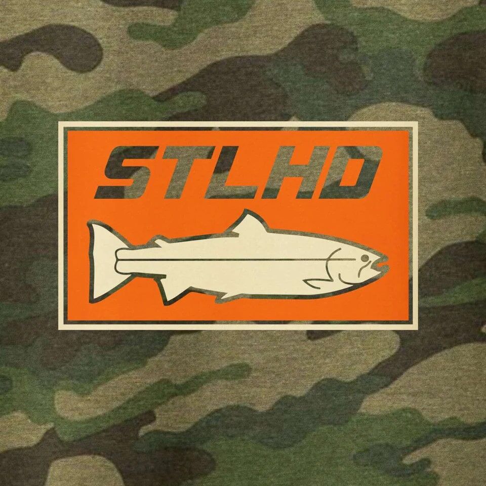 STLHD Men's Standard Hoodie in Woodlands Camo