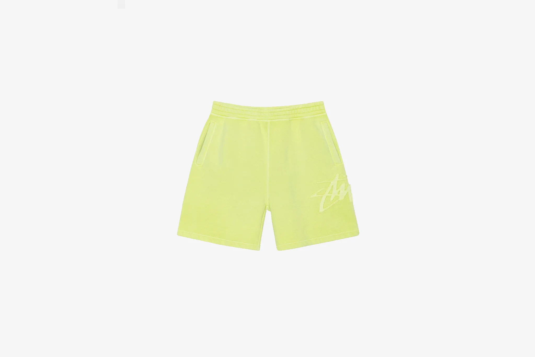 Stussy Fleece Short Tonal Applique M - Lime