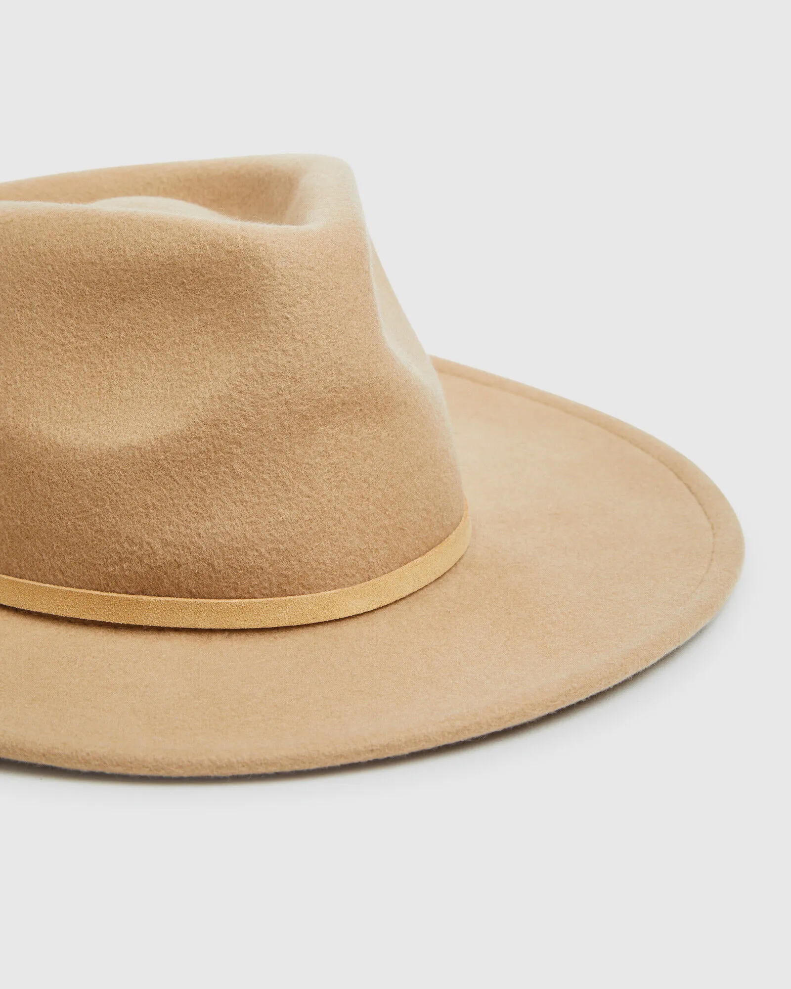 Subtitled Shady Felt Hat Cream