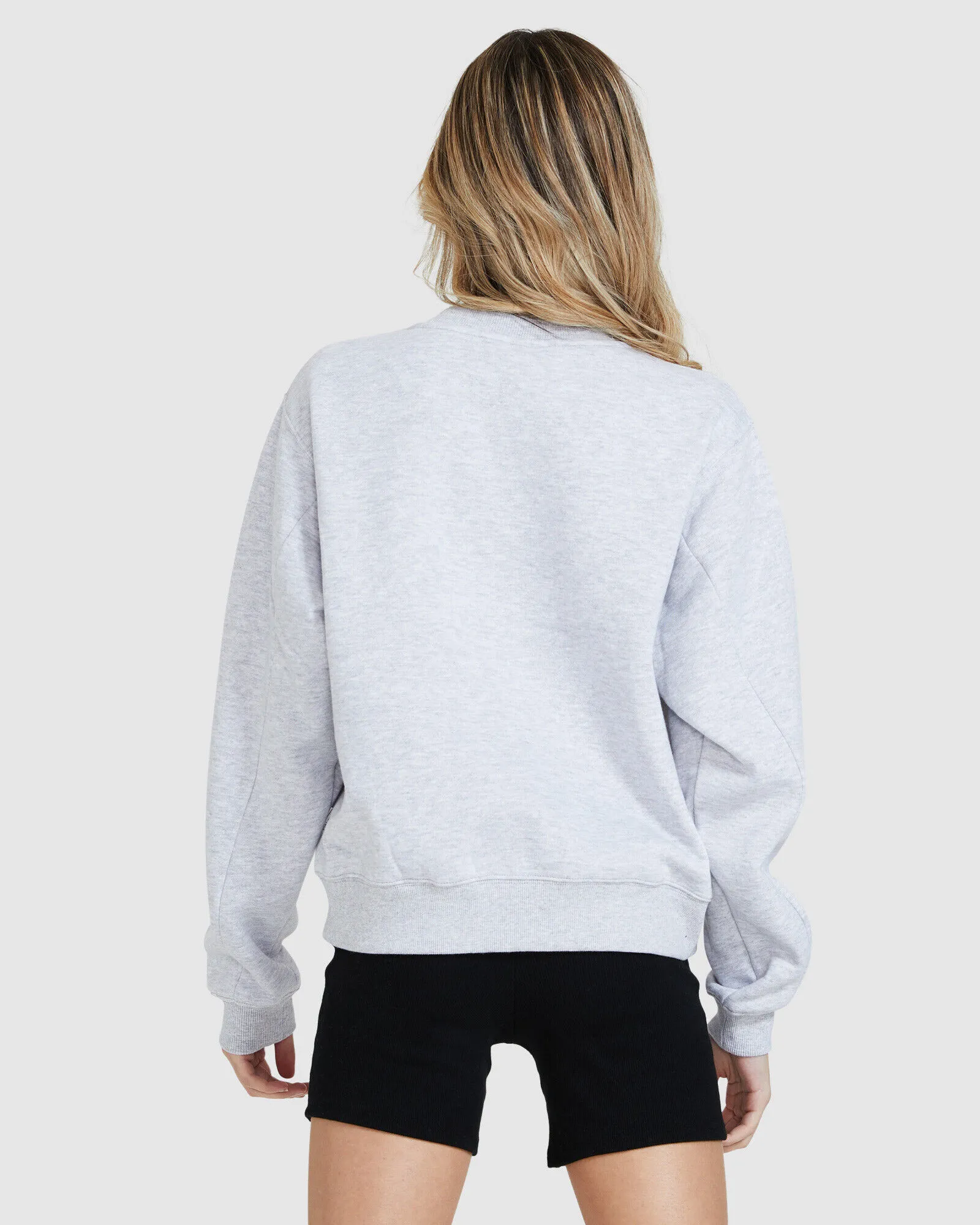 Subtitled State Fleece Jumper Grey Marle