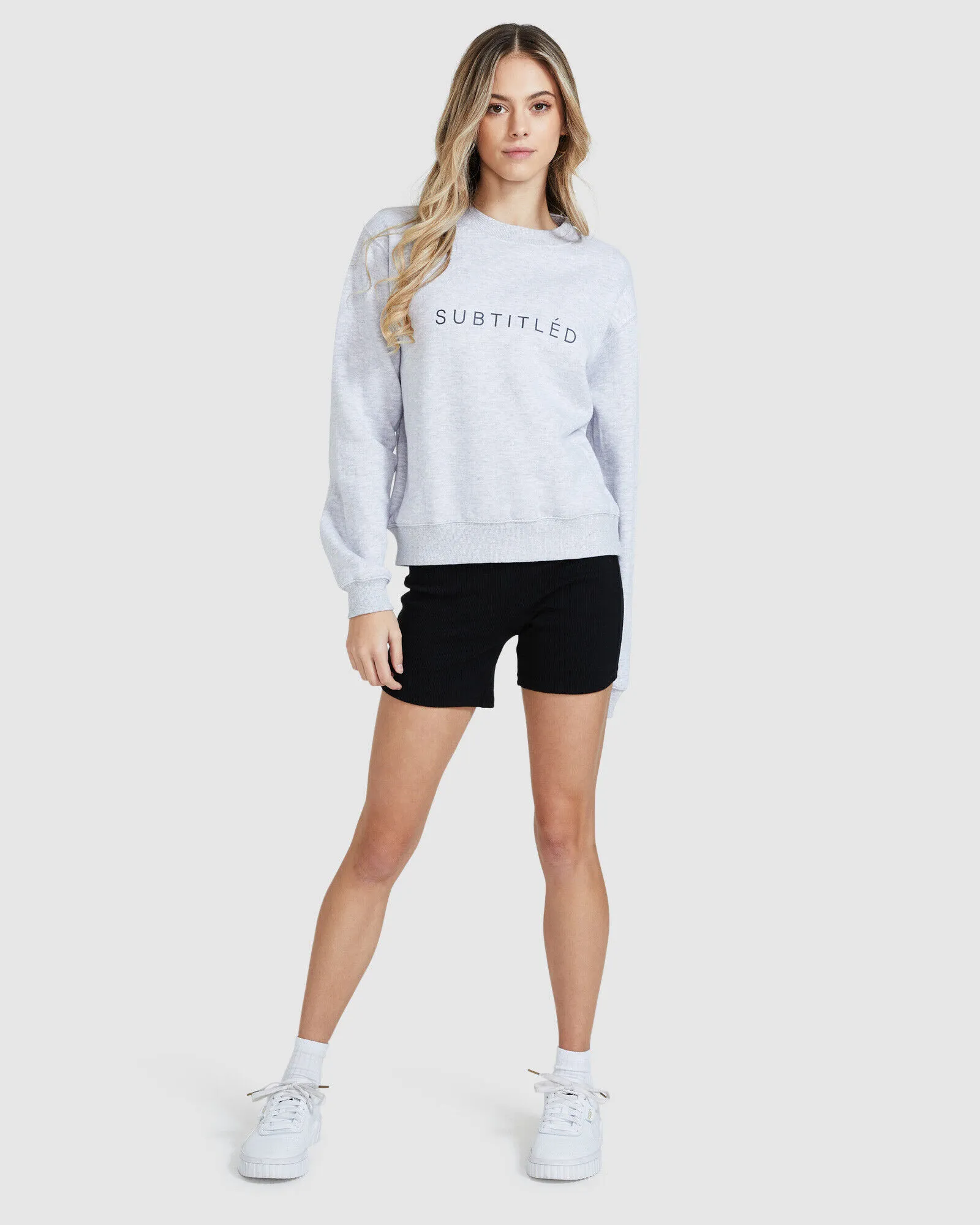 Subtitled State Fleece Jumper Grey Marle