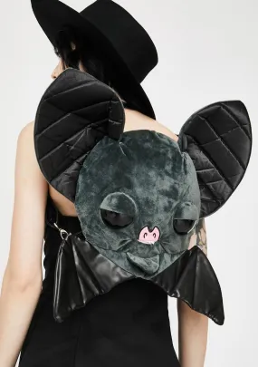 Sugarfueled Bat Black Plush Bag-