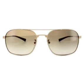 Sunglasses | Aviator Polished Gold Brown Gradient Sunglasses | Police