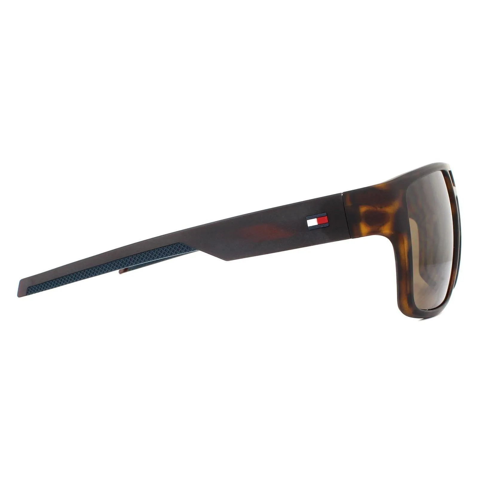 Sunglasses | Rectangle Matte Havana Brown Sunglasses | Tommy Hilfiger