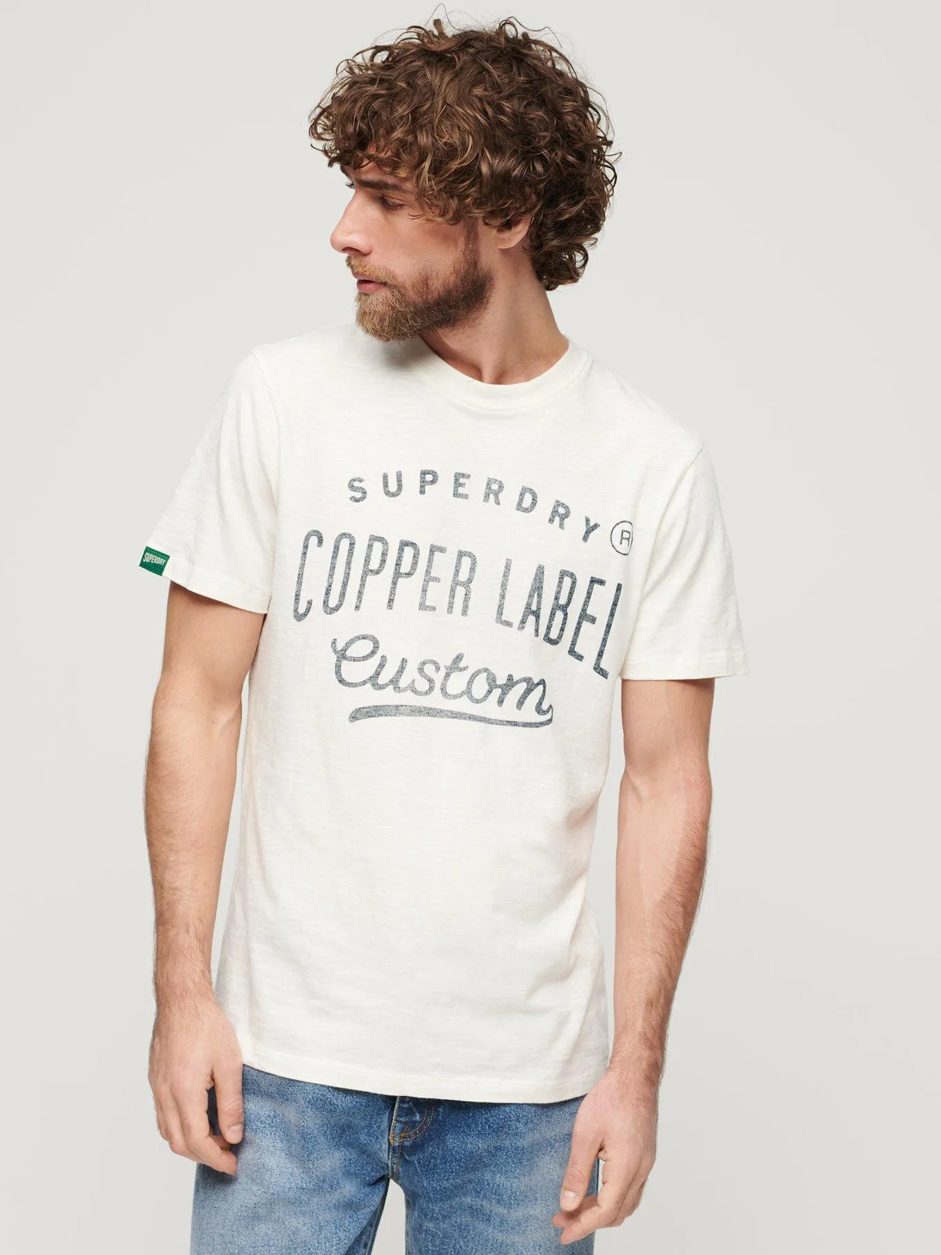 Superdry Copper Label Workwear T-shirt - Off White