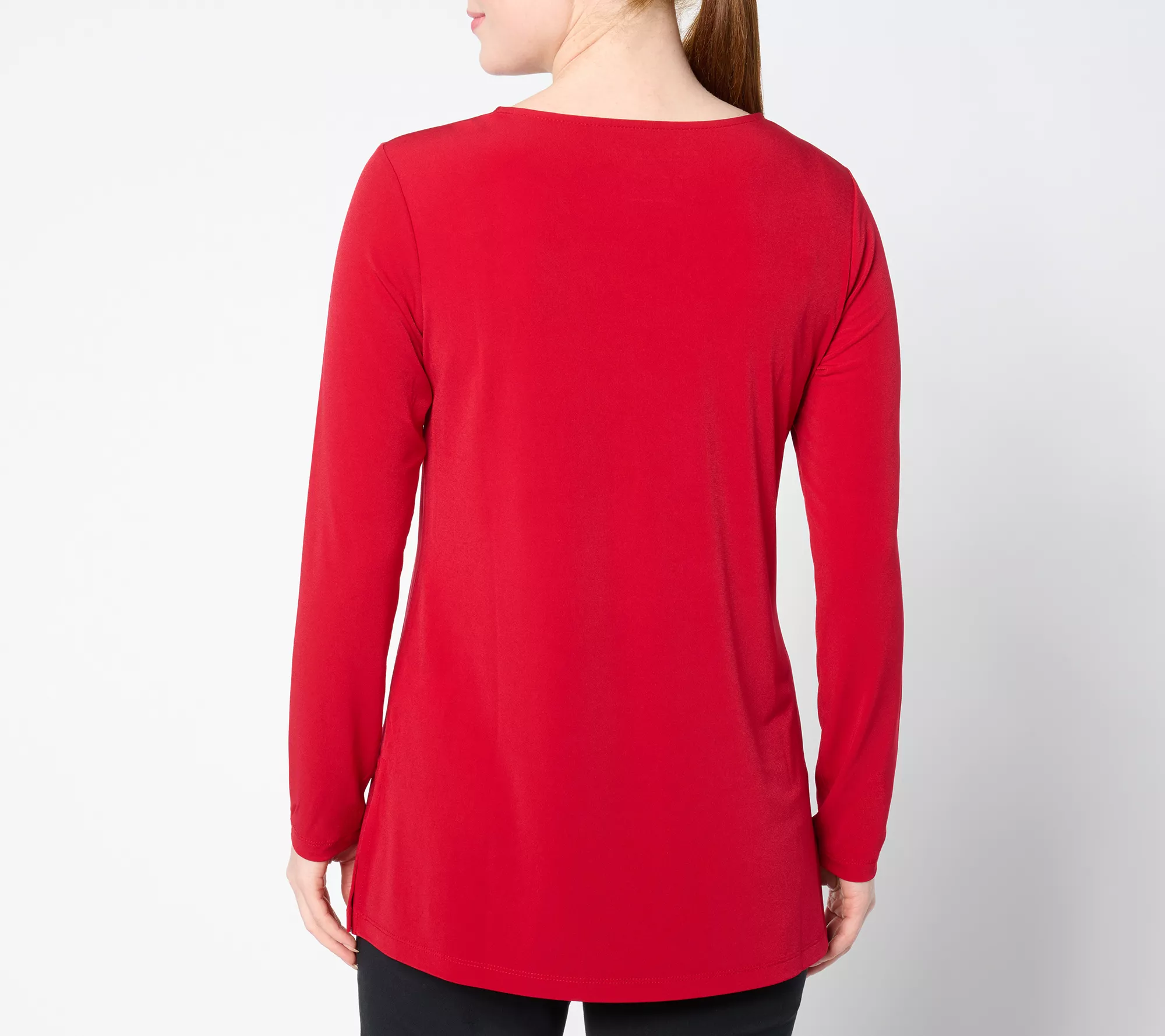 Susan Graver Regular Modern Essentials Liquid Knit A-Line Tunic