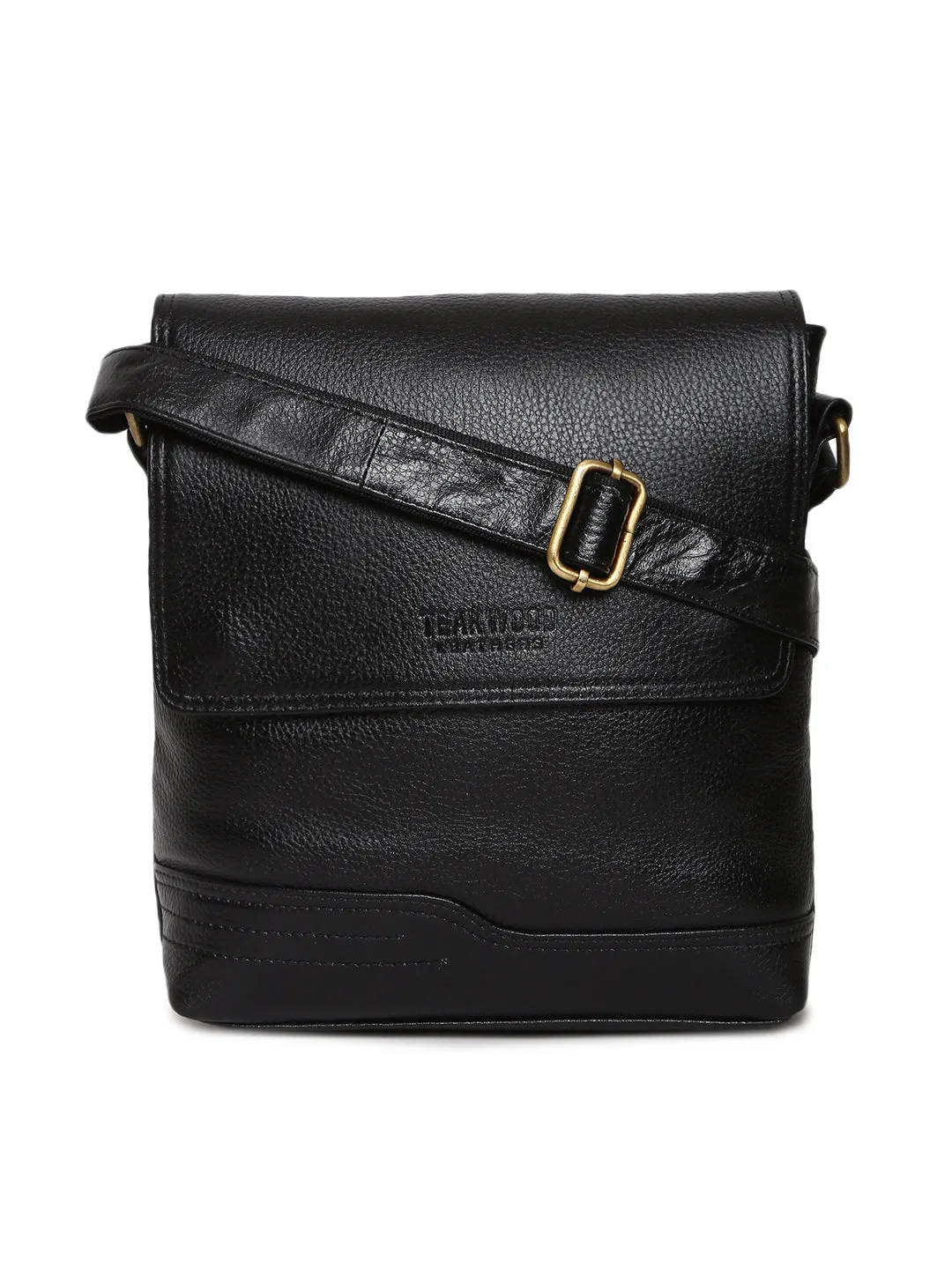 Teakwood Genuine Leather Women Bag - Black