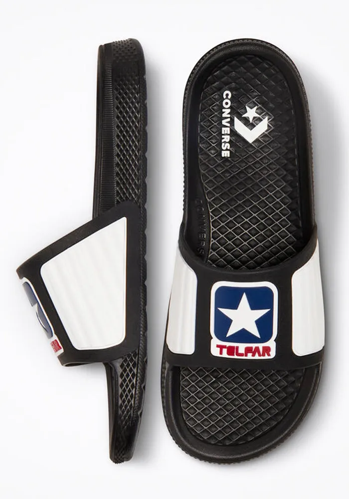 TELFAR x CONVERSE 172316C ALL STAR SLIDE SANDALS BLACK