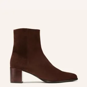 The Downtown Boot - Chocolate Suede