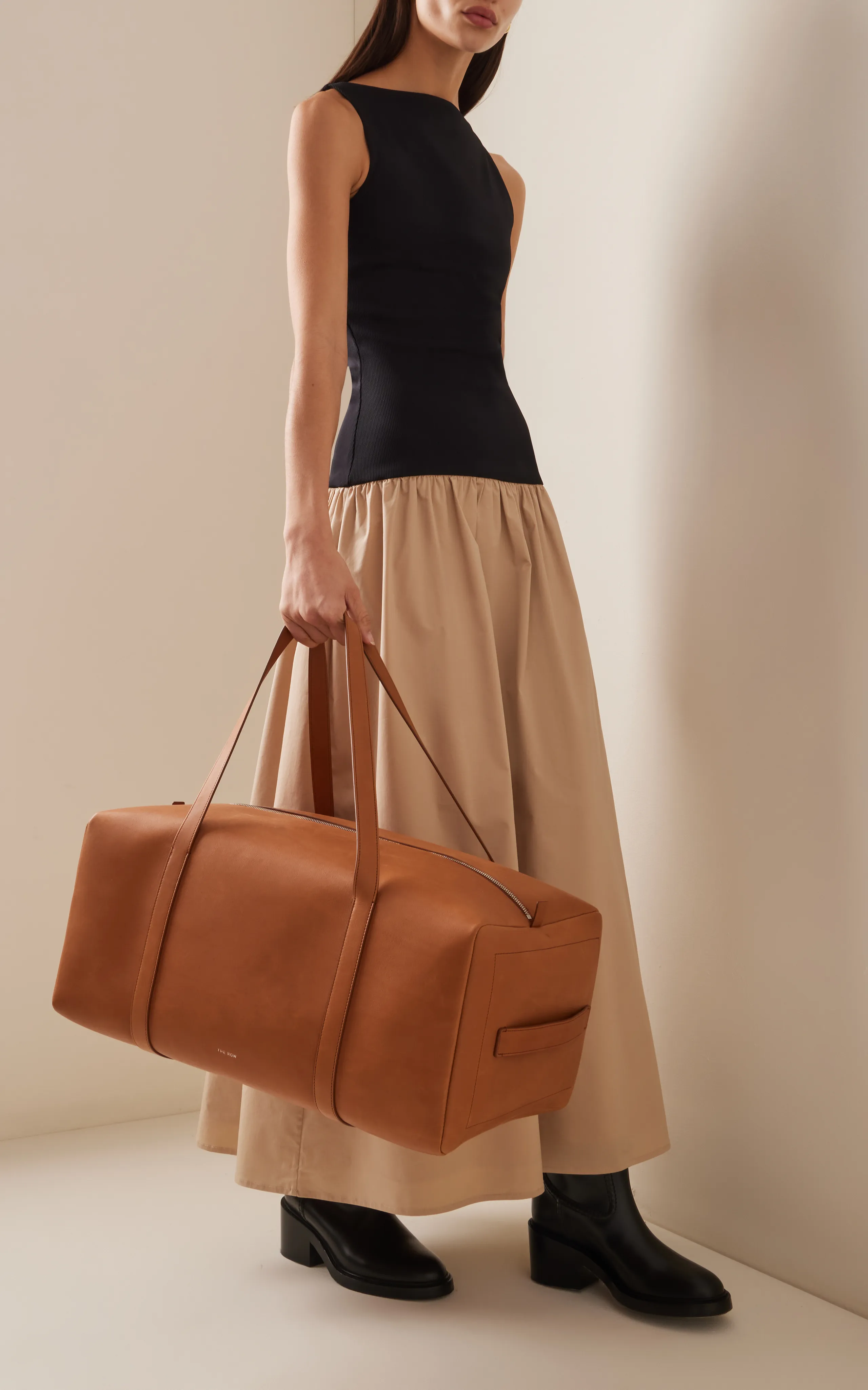 The Row Gio Leather Duffle Bag