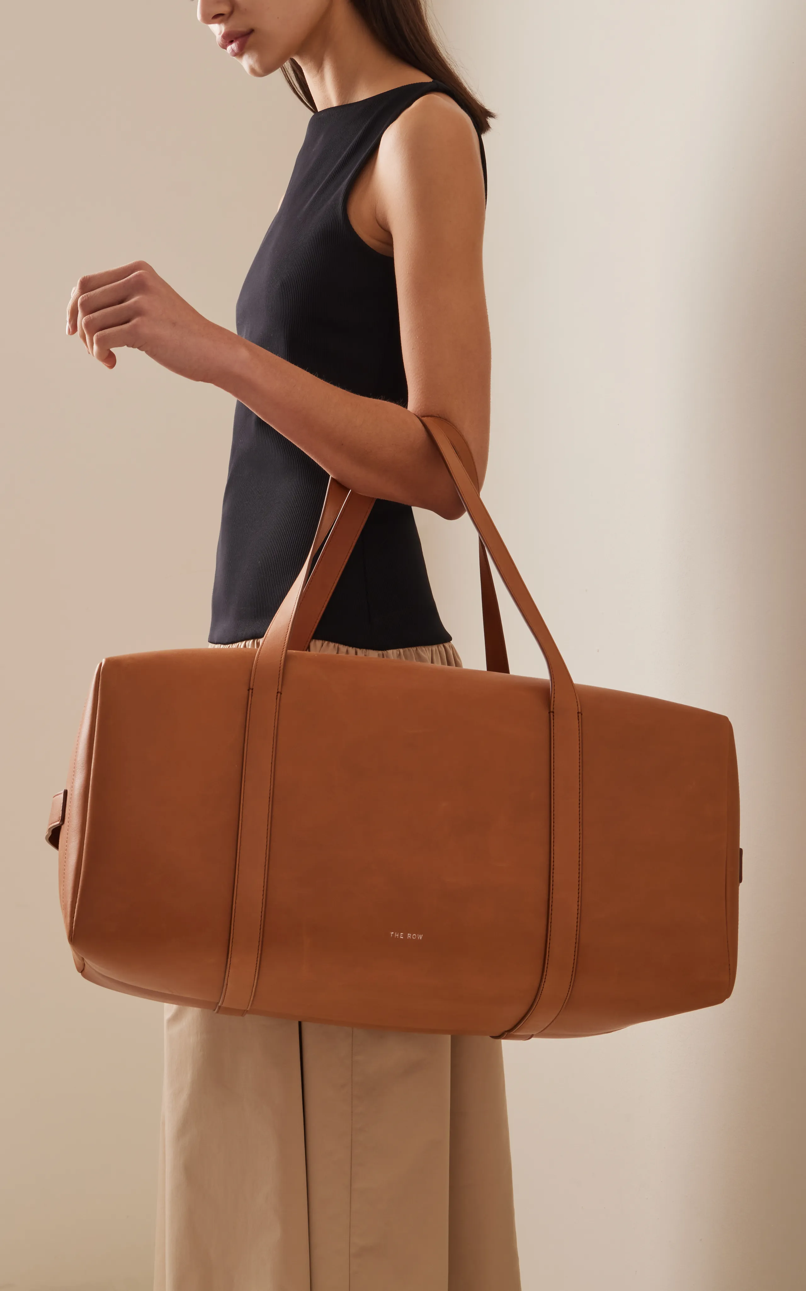 The Row Gio Leather Duffle Bag