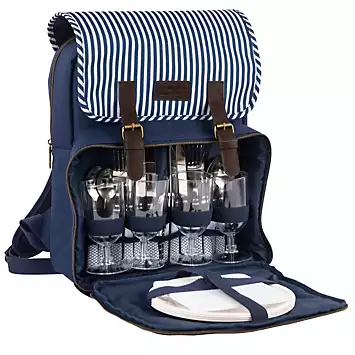 The Three Rivers Hamper Co. Three Rivers 4 Person Backpack with Contents | Kaleidoscope