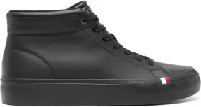 Tommy Hilfiger Modern lace-up leather sneakers Black