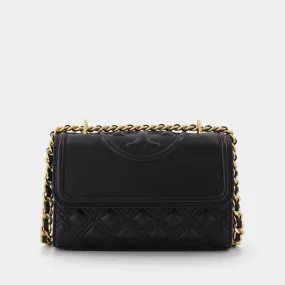 Tory Burch  Fleming Small Hobo Bag - Tory Burch -  Black - Leather