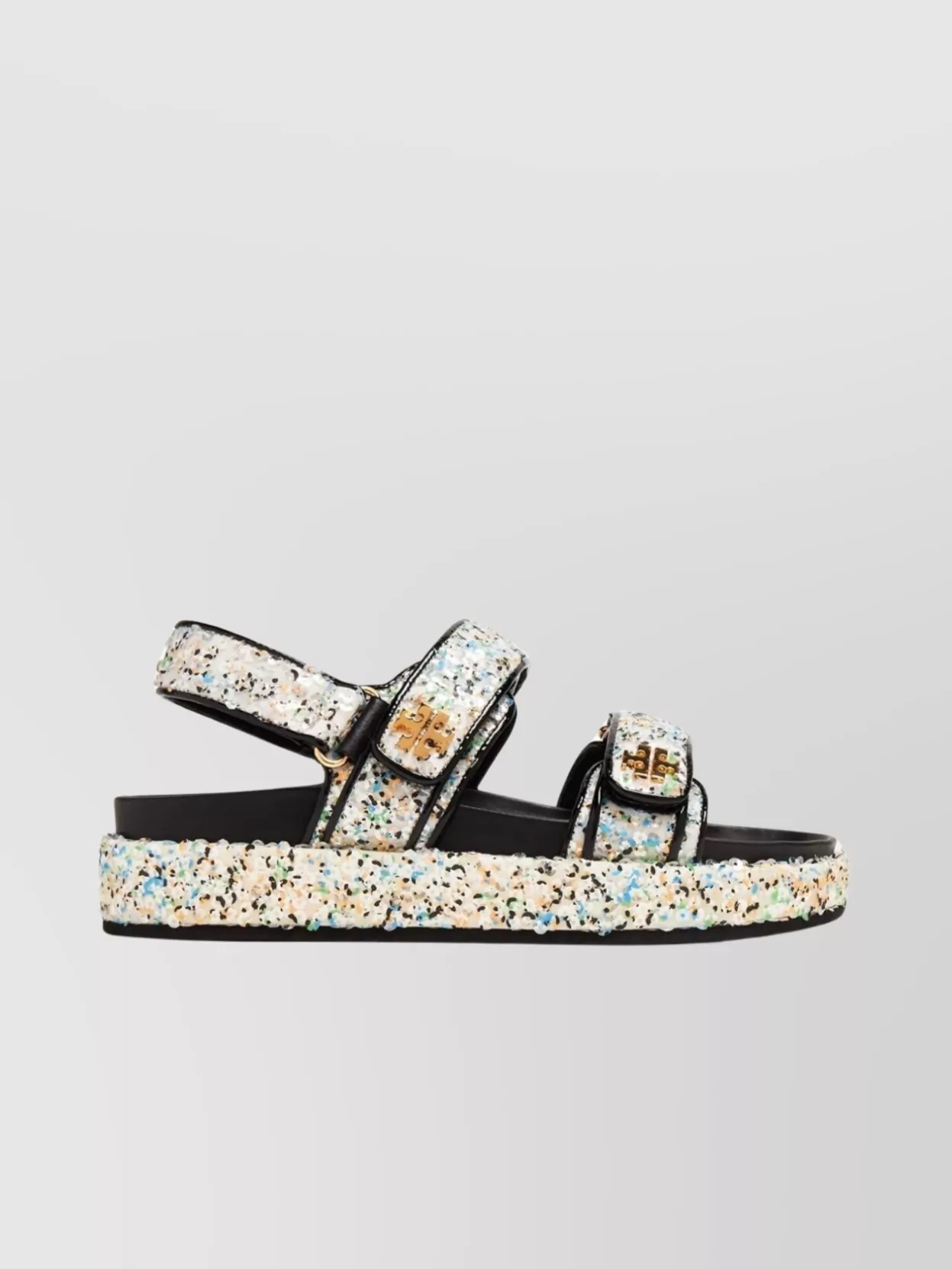 Tory Burch   Mesh sequin flat sole sandals