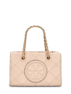 Tory Burch   Mini Fleming soft leather top handle bag 